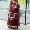 Bolsa con Carrito de Ruedas Universal Bolsa de Viaje para Mujer Caja de Cabina Portátil Bolsa de Viaje para Distancias Cortas Estilo Coreano Bolsa de Equipaje Portátil Moderna
