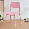 Silla de plástico, diseño simple, con respaldo, adecuada para uso doméstico, silla de comedor estilo nórdico, engrosada para mayor durabilidad, silla de plástico económica para adultos, también adecuada para usar en grandes restaurantes
