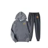 Conjunto de Moletom Estampado Masculino Primavera e Outono 2026, Conjunto Casual Esportivo Tendência de Duas Peças