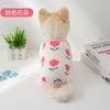 Chaleco de ropa para perros y gatos de gran tamaño de fábrica, primavera y verano, fresco osito de peluche francés, suministros de cubo