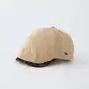 Boné Trucker Vintage com Logo de Urso, Boina Casual Outono/Inverno, Chapéu de Artista Casual para Afinar o Rosto