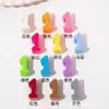 Cuentas del alfabeto inglés Macaron dopamina cuentas hechas a mano agujero recto cuentas sueltas cuentas para cadena de teléfono móvil cuentas para colgar en bolso material