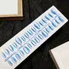 Pontas para Nail Art Olho de Gato Largas com Gota d'Água 3D Tiras Pré-fabricadas 30 Peças Unhas Usáveis de Tamanho Fábrica Direta Personalização