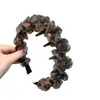 Diadema de Malla con Pedrería de Lujo Nueva 2026 para Mujer con Dientes, Pinza para el Cabello de Corona Alta, Accesorio para el Cabello de Diadema de Moda de Gama Alta