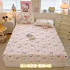 Capa de Colchão de Lã de Leite Sanrio Simmons Capa Protetora à Prova de Poeira Marrom Pad Roupa de Cama de Taiwan Lençol de Cama Quente Transfronteiriço