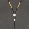 Cordón para Colgante Tejido a Mano de Jade Natural Hebilla de Seguridad Cordón para Collar con Colgante de Jade Accesorio de Cordón Colgante con Cordón