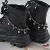 Moda Elegante Lujo Ligero Colgante de Perla Cadena para Zapatos Personalidad Punk Cadena Gruesa Accesorios para Zapatos de Moda Genial Joyería Colgante Cadena para Bolso