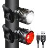 Lanterna traseira impermeável recarregável equipamento de equitação USB luz de advertência de bicicleta de montanha luz do capacete Lanterna traseira de bicicleta