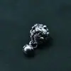 Pingente de Dança do Leão Estilo Chinês Retrô Prata Pura S999 Cabeça de Leão Pulseira DIY Acessórios de Prata