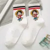 Calcetines japoneses para niños serie piratas algodón media caña calcetines para mujer calcetines de dibujos animados lindos calcetines deportivos de moda calcetines de pareja