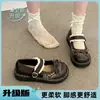 Sapatos Mary Jane estilo JK Lolita com laço para mulheres, nova coleção primavera/outono 2026, sola grossa, perfeitos com vestidos, sapatos pequenos de couro populares