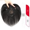 Mecha de peruca feminina completa cabelo humano real peça de topo reedição peça única cobertura cabelo branco aumento de volume cabelo curto peça de reedição em estoque atacado