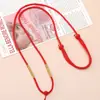 Cordón de Colgante Ajustable Tejido a Mano con Cordón de Collar de Nudo de Diamante, Cordón para Joyería, Colgante de Jade, Cordón para Colgar Hebilla de Paz
