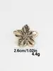 Botones Decorativos Metálicos de Flor Estilo Retro para Abrigo Cardigan Botones Decorativos Cosidos a Mano Accesorios de Ropa DIY Listos para la Venta