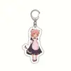 Em estoque Peripheral de anime Yuanshen Chaveiro de acrílico versão empregada Keli pimonqin Barbara pingente de jogo para celular