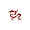 Broche Dragón Estilo Chino Zodiaco Chino Retro Gota de Aceite Rojo de Alta Gama para Hombre y Mujer Corsage Combinable Distintivo Accesorios para Traje Pin