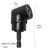 Adaptador Angular Negro Transfronterizo de 105 Grados para Destornilladores, Adaptador para Taladro Eléctrico con Vástago Hexagonal