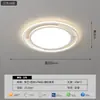Luminária de teto inteligente de espectro total para uso doméstico, modelo minimalista ultrafino para sala de estar, quarto e escritório