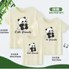 Camiseta Panda Manga Curta Algodão Nova Chegada Sogros Vestido de Verão Desenho Animado Fofo Estampado Casual Solta Meia Manga Camiseta Top