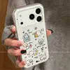 Adecuado para fundas de iPhone 17 Pro Max y iPhone 16, con un nuevo y lindo diseño de dibujos animados con pequeños motivos de gato, perfecto para el uso diario y ofreciendo protección contra caídas