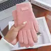 Luvas de algodão compatíveis com tela sensível ao toque para homens, quentes para o inverno, forradas com fleece, espessadas, tricotadas, adequadas para ciclismo, unissex, e projetadas para proteger contra o frio
