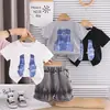 Conjunto de Roupa de Verão para Bebê Menino Estiloso Colete Falso Conjunto de Shorts de Manga Curta Roupas Frescas de Verão para Crianças Estilo de Verão para Menino