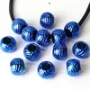 Cor Metálica de Natal Cor de Galvanoplastia UV Resistente à Cor Grande Furo Bola de Amora Frutas Redondas Contas DIY Artesanal Corrente de Celular Acessórios