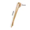Grampo de Cabelo de Luxo Leve Grampo de Cabelo Dourado Ondulado com Suporte Grampo de Cabelo Artesanal Acessórios DIY Grampo de Cabelo de Aço Inoxidável para Mulheres