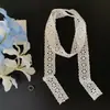 Bufanda de Encaje Blanco Crudo Estilo Coreano Cinta para el Cabello Retro de Mujer Cinturón de Atmósfera Primavera y Verano Accesorio para el Cuello Cinta