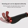 Tapa Antideslizante de Goma para Manillar de Bicicleta Bloqueo de Aleación de Aluminio Manillar de Bicicleta de Montaña Cubierta Antideslizante para Manillar de Bicicleta