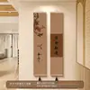 Ver las Montañas, Estética de la Dinastía Song, Pinturas Colgantes del Vestíbulo, Caligrafía y Pintura de Paisaje Zen para la Sala de Té, Pinturas Decorativas para la Sala de Estar, Pinturas en Rollo de Cortina de Bambú