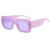 Gafas de sol de montura pequeña, sencillas y cuadradas, nuevas gafas de sol para hombres y mujeres, gafas de espectáculo callejero, generación de colores dulces