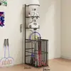 Estante de almacenamiento para baloncesto, cesta de almacenamiento para colchonetas de yoga, estante colgante para equipo deportivo, estante de almacenamiento para equipo de gimnasio