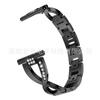 Pulseira de Aço em Formato de X com Diamantes e Strass para Samsung Gear S3, Pulseira de Relógio de Aço Inoxidável 22mm