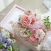 Nova Caixa de Flores Portátil Transparente de PVC Caixa de Flores Dobrável Aula de Arte com Flores Bolo de Flores Assando Flores Caixa de Flores à Prova d'Água