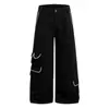 Pantalones de Trabajo Oreeta Estilo Retro Americano Desgastado para Hombre y Mujer con Diseño de Múltiples Bolsillos, Pantalones Casuales Holgados de Pierna Ancha con Caída