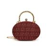 Bolso concha popular de este año 2025 nuevo bolso bandolera de cadena para cena para dama, temperamento simple, bolso de hombro de concha dura