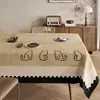 Mantel vintage, impermeable y a prueba de aceite, no necesita lavado, nuevo modelo 2026, lujo ligero con un toque de alta gama, mantel rectangular para comedor y cubierta para mesa de centro