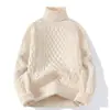 Suéter de malha plus size tamanho europeu mais vendido transfronteiriço masculino e feminino outono e inverno gola redonda gola alta forrado com veludo cor sólida camada base atacado de fábrica