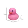 Vinilo No. 8 Patos Coloridos de Gelatina Patito Amarillo Juguete para Jugar en el Agua Infantil Pato de Baño Juguete Chirriante Venta al por Mayor Transfronteriza