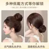 Coque de Cabelo Redondo para Mulheres, Estilo Flor Bud de Ninho de Pássaro, Ferramenta de Cabelo com Presilha de Garra Elástica, Extensão de Cabelo Sem Costura, Coque de Cabelo Natural e Volumoso