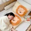 Almohada de frijol de algodón 100% clase A reversible para niños con dibujos animados, estampados lindos, funda de almohada amigable con la piel, núcleo de almohada para jardín de infantes