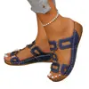 Comercio Exterior Europeo y Americano Tallas Grandes Color Sólido Mujer 2026 Nuevo Estilo Sandalias de Moda con Remaches de Una Correa y Punta Abierta Suela Gruesa para Mujer