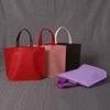 Bolsa de Hombro Biselada de Tela No Tejida Color Publicitaria de Compras Ropa Bolsa de Empaque Portátil Bolsa de Regalo Navideño Venta al por Mayor