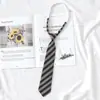 Estudiante Jk Estilo Universitario Corbata Corta Rayada Estilo Japonés Jk Nueva Versión Coreana Roja Boda Negro Puro Corbata de Mujer