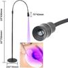 Luz UV Morada para Belleza de Pestañas y Uñas Transfronteriza Pegamento para Tatuajes Lámpara de Curado de Piso con Pedal para Extensiones de Pestañas Falsas Secado Rápido