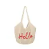 2026 Nuevo Modelo Bolso de Hombro Bordado a Mano Calado para Axila, Bolso de Punto de Gran Capacidad para Viajes, Tejido para Bolso de Playa