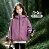 Chaqueta cortavientos 3 en 1 para niñas Tutu Elefantito, top de otoño para niños, chaqueta impermeable softshell nueva 2026