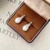Lujo Ligero, Elegante y de Alta Gama Conjunto de Pendientes y Collar de Perlas, Pendientes Elegantes y de Diseño, Pendientes de Perla Gota de Agua, Suave