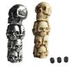 Palanca de cambios modificada para coche Resina de propósito general variedad de cabeza de cambio de calavera cabeza de palanca de dial cabeza de palanca de bolso